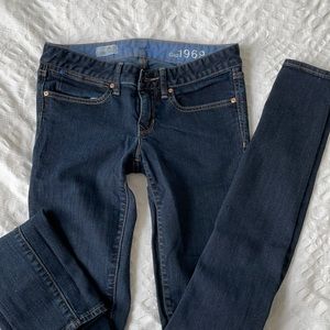 Gap always skinny dark wash jeans